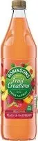 Mängden socker i Fruit Creations Delicious Peach & Raspberry Squash