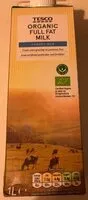 Mängden socker i Organic full fat milk