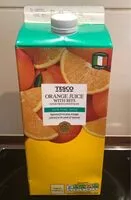 Mängden socker i Tesco 100% Pure Squeezed Orange Juice With Bits 1.75 Large