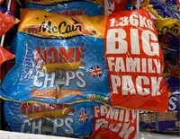 Mängden socker i Mc Cain home lighter chips