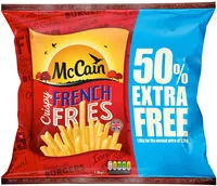 Mängden socker i McCain Crispy French Fries