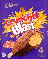 Mängden socker i Crunchie Blast Stick