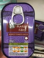 Mängden socker i Maquereau sauce piquante