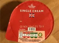 Mängden socker i Morissons Single Cream