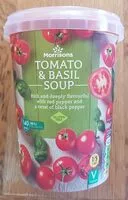 Mängden socker i Tomato and basil soup