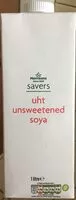 Mängden socker i Uht unsweetened soya