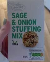 Mängden socker i Sage and onion stuffing mix