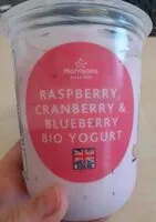 Mängden socker i Raspberry, cranberry & blueberry bio yogurt