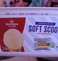 Mängden socker i Soft scoop ice cream