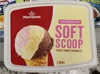 Mängden socker i Neapolitan soft scoop