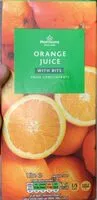 Mängden socker i Orange juice with bits