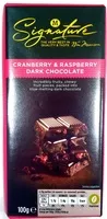 Mängden socker i Cranberry & Raspberry Dark Chocolate