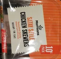 Mängden socker i Satay Style Chicken Skewers