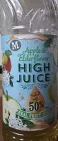 Mängden socker i Apple & Elderflower HIGH JUICE
