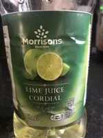 Mängden socker i Morrison’s Lime Juice Cordial