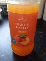 Mängden socker i Fruit and barley