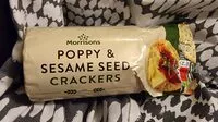 Poppy sesame seed crackers