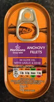 Mängden socker i Anchovy fillets