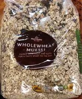 Mängden socker i Wholewheat muesli