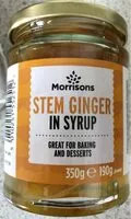 Mängden socker i Stem Ginger in syrup