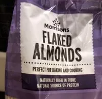 Mängden socker i Flaked almons