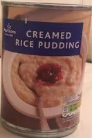 Mängden socker i Creamed rice pudding