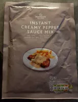 Mängden socker i Instant creamy pepper sauce mix