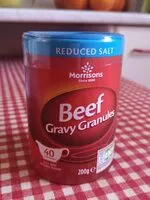 Mängden socker i Beef gravy granules