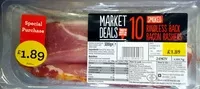 Mängden socker i Smoked Rindless Back Bacon Rashers
