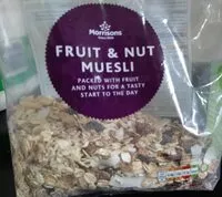 Mängden socker i Fruit and nut muesli