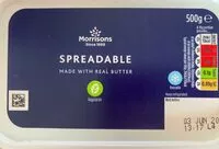 Mängden socker i Spreadable butter