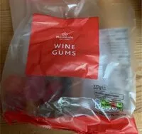 Mängden socker i Wine gums