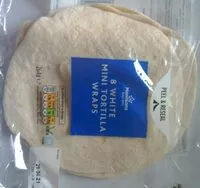 Mängden socker i Morrisons 8 White mini tortilla wraps