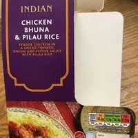 Mängden socker i Chicken Bhuna and pilau rice
