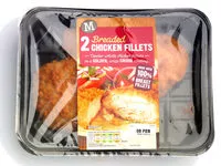 Mängden socker i Morrisons Breaded Chicken Fillets