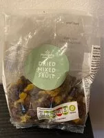 Mängden socker i Dried mixed fruit