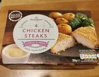 Mängden socker i 4 chicken steaks, garlic & herb