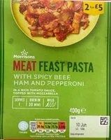 Mängden socker i Meat feast pasta