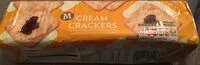 Mängden socker i Cream Crackers