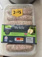 Mängden socker i Pork & Bramley Apple Sausages