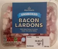 Mängden socker i Bacon lardons