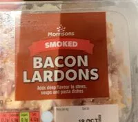 Mängden socker i Bacon lardons