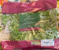 Mängden socker i Pea Shoots