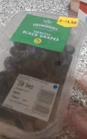 Mängden socker i Seedless black grapes