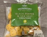 Mängden socker i Black Pepper & Sea Salt Croutons