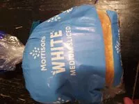 Mängden socker i White medium sliced