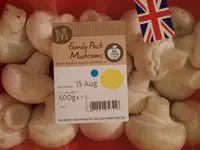 Mängden socker i Family pack mushrooms