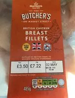 Mängden socker i British Chicken breast fillets