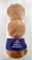 Mängden socker i Sliced white rolls