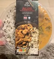 Mängden socker i Beef steak stroganoff with white and wild rice